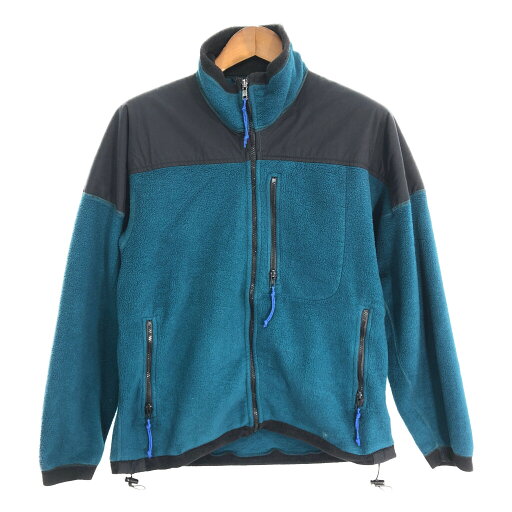 90年代 REI アール・イー・アイ フリースジャケット アウトドア ターコイズブルー (メンズ M) 中古 古着 S8209 90年代 REI アール・イー・アイ フリースジャケット アウトドア ターコイズブルー (メンズ M) 中古 古着 S8209
