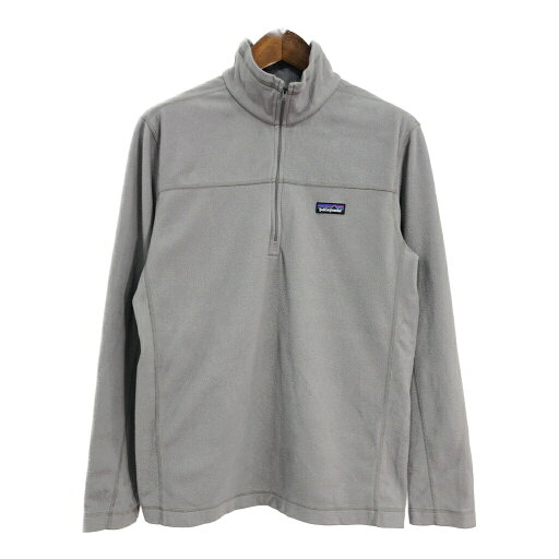 patagonia パタゴニア ハーフジップ フリースジャケット アウトドア グレー (メンズ L) 中古 古着 S8241 patagonia パタゴニア ハーフジップ フリースジャケット アウトドア グレー (メンズ L) 中古 古着 S8241