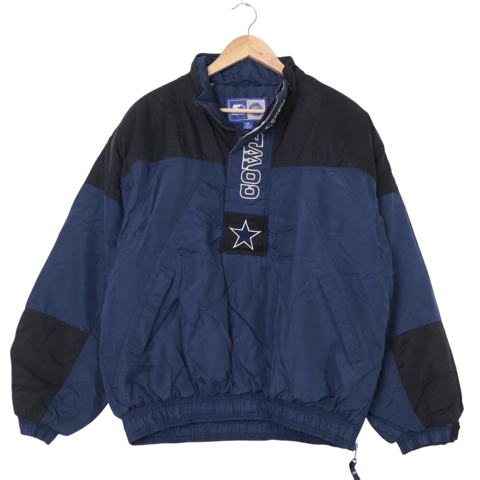 00年代 STARTER スターター NFL ダラス・カウボーイズ 中綿 ナイロン スタジアムジャケット プロチーム(メンズ M) 中古 古着 A3202