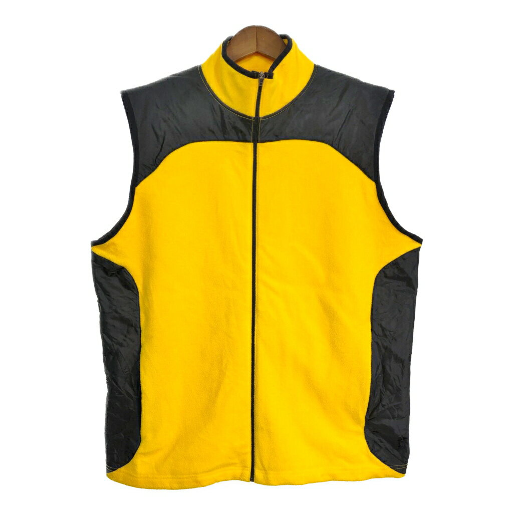 OLD NAVY オールドネイビー フリースベスト イエロー (メンズ XL) 中古 古着 S8463(4)