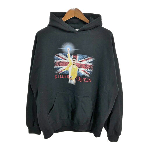 QUEEN クイーン KILLER QUEEN キラー・クイーン スウェット パーカー バンド ブラック (メンズ XL) 中古 古着 S8579 QUEEN クイーン KILLER QUEEN キラー・クイーン スウェット パーカー バンド ブラック (メンズ XL) 中古 古着 S8579
