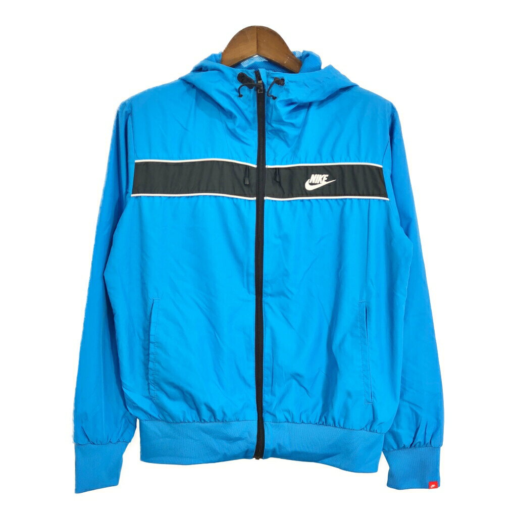NIKE ナイキ ウィンドブレーカージャケット スポーツ ライトブルー (メンズ M) 中古 古着 S8640