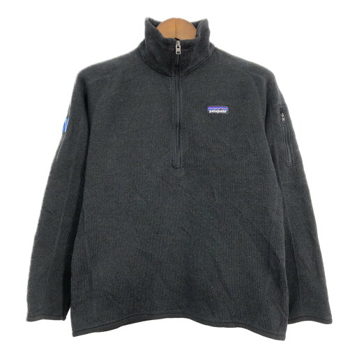 patagonia パタゴニア ベターセーター ハーフジップ フリースジャケット アウトドア ブラック (メンズ S相当) 中古 古着 S8890 patagonia パタゴニア ベターセーター ハーフジップ フリースジャケット アウトドア ブラック (メンズ S相当) 中古 古着 S8890