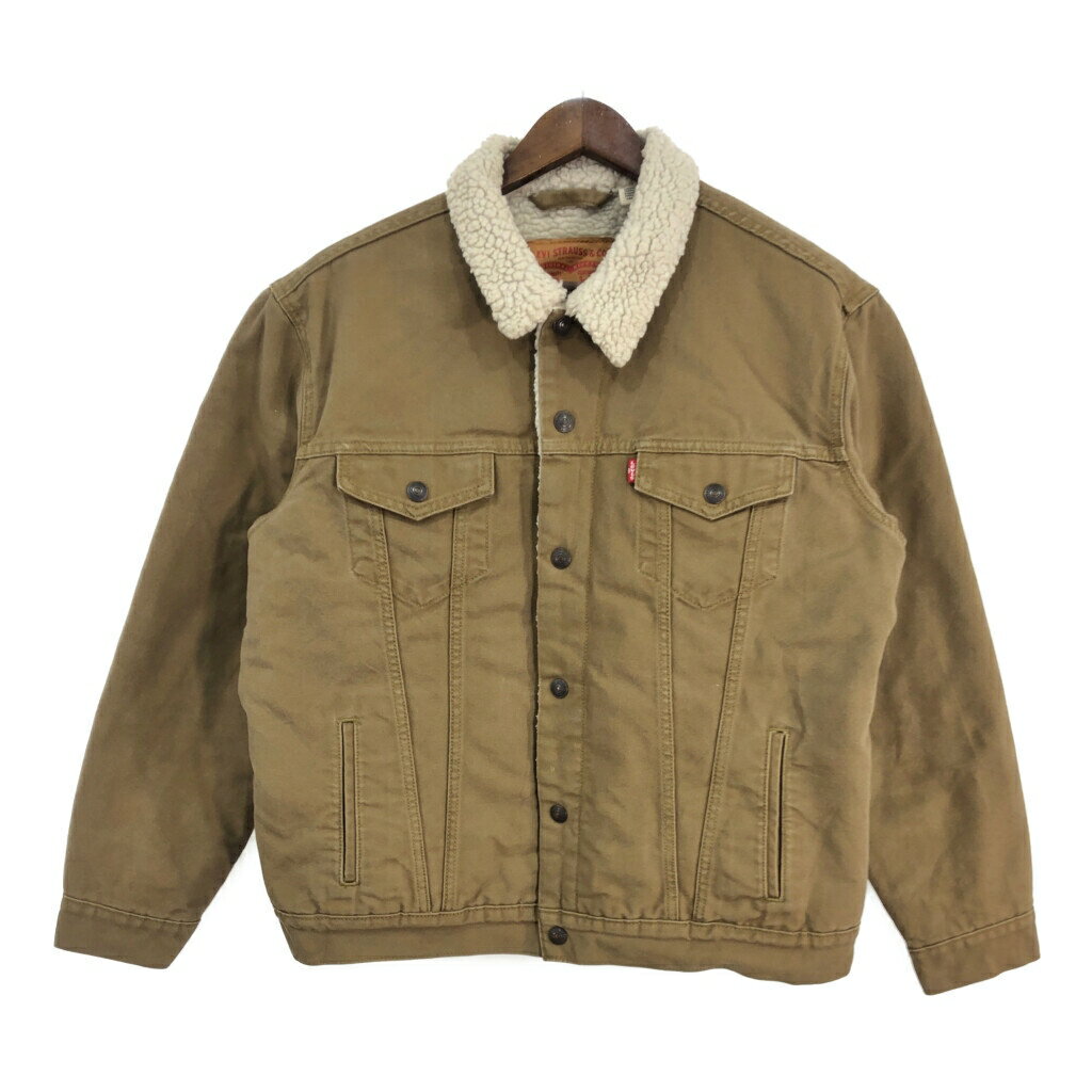 Levi's リーバイス デニムボアジャケット ブラウン (メンズ L) 中古 古着 S8915