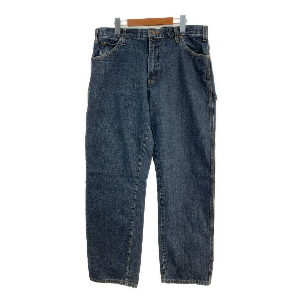 Dickies ディッキーズ デニム ペインターパンツ ブルー (メンズ W36 L32) 中古 古着 S8936