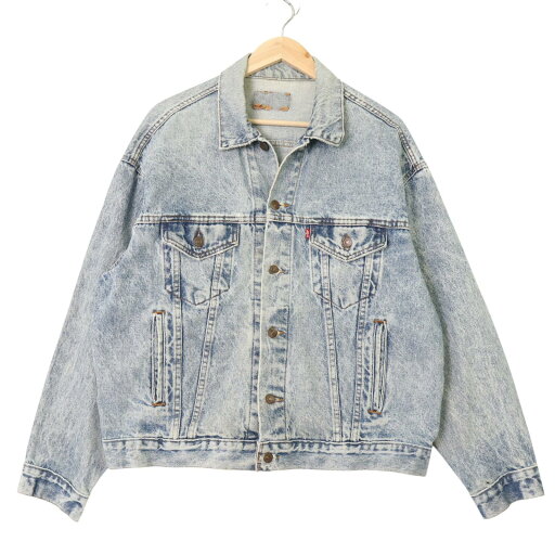90年代 USA製 Levi's リーバイス 70507 デニムジャケット ライトブルー (メンズ L相当) 中古 古着 A3431 90年代 USA製 Levi's リーバイス 70507 デニムジャケット ライトブルー (メンズ L相当) 中古 古着 A3431