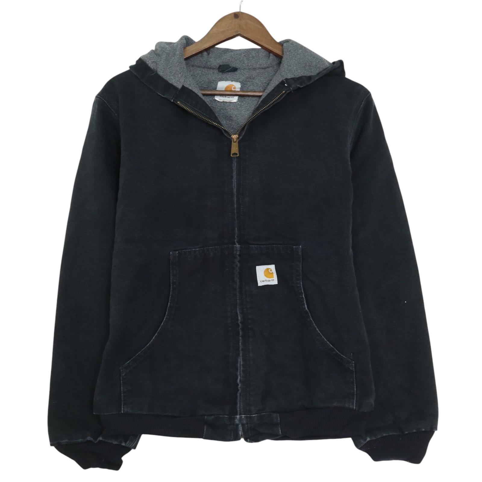 樂天商城 - Carhartt カーハート アクティブジャケット ワーク ブラック (メンズ S相当) 中古 古着 A3469