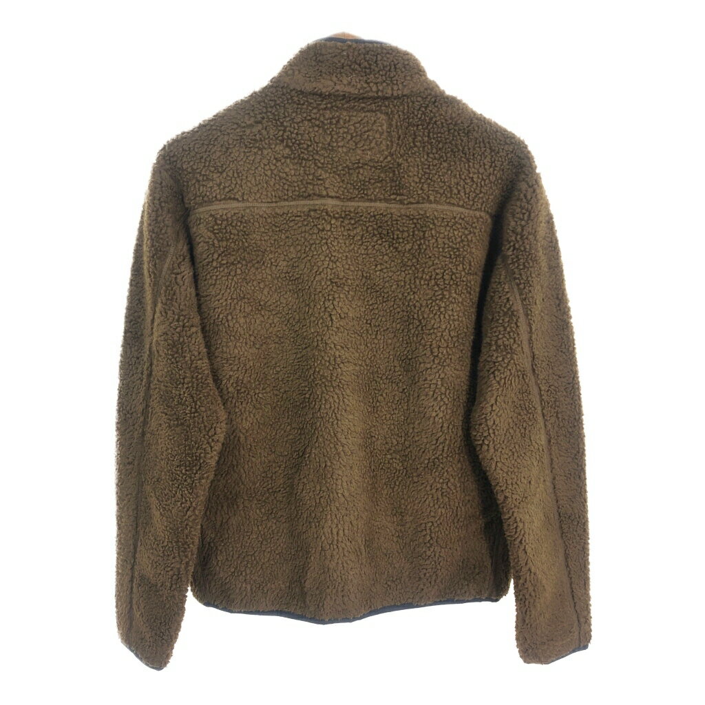 LANDS' END ランズエンド ボアフリースジャケット ブラウン (メンズ M) 中古 古着 S9342