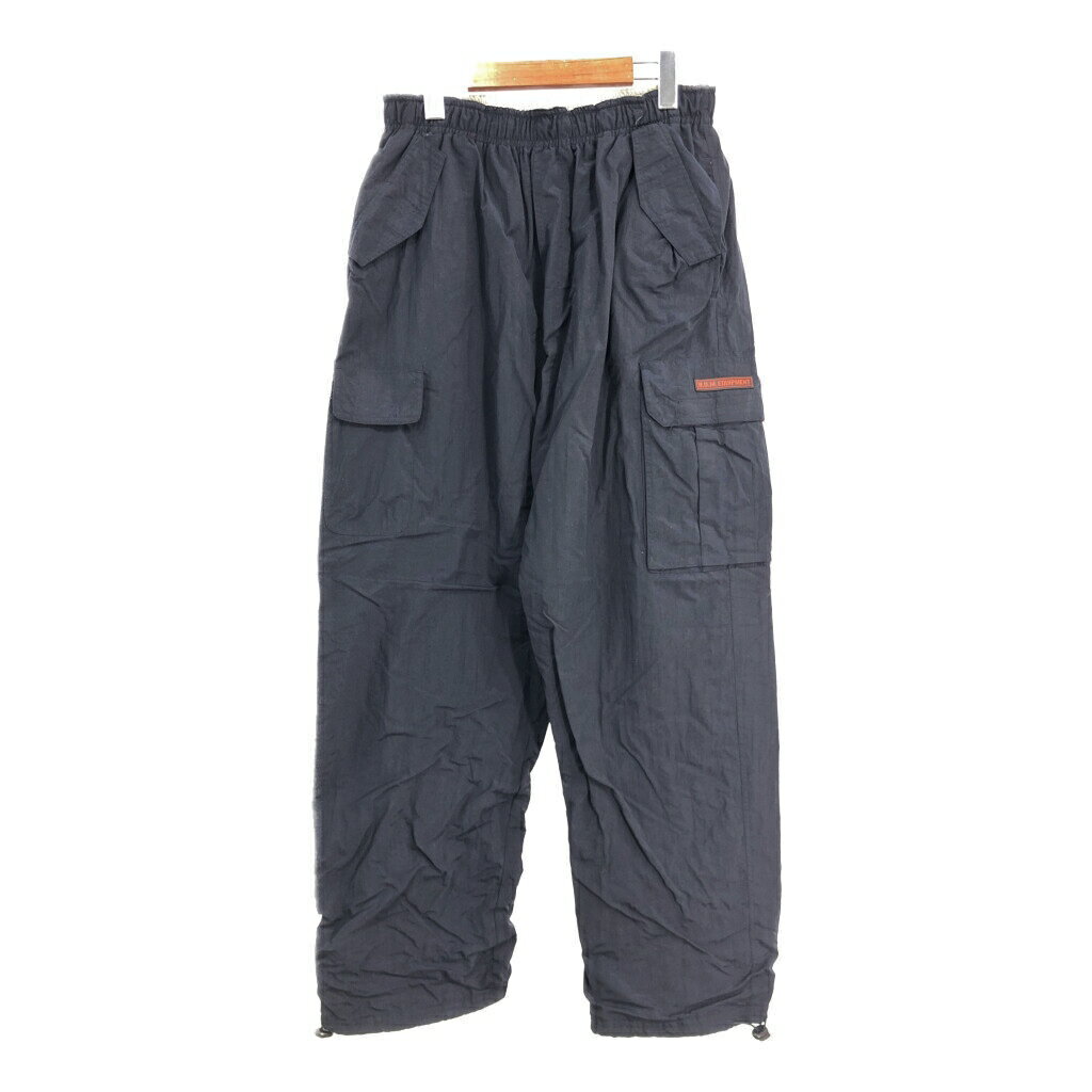 B.U.M. EQUIPMENT ナイロン カーゴパンツ ネイビー (メンズ M) 中古 古着 S9564