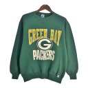 90年代 USA製 RUSSELL ATHLETIC ラッセル NFL グリーンベイ・パッカーズ スウェット プロチーム アメフト (メンズ XL) 中古 古着 S9617(4)