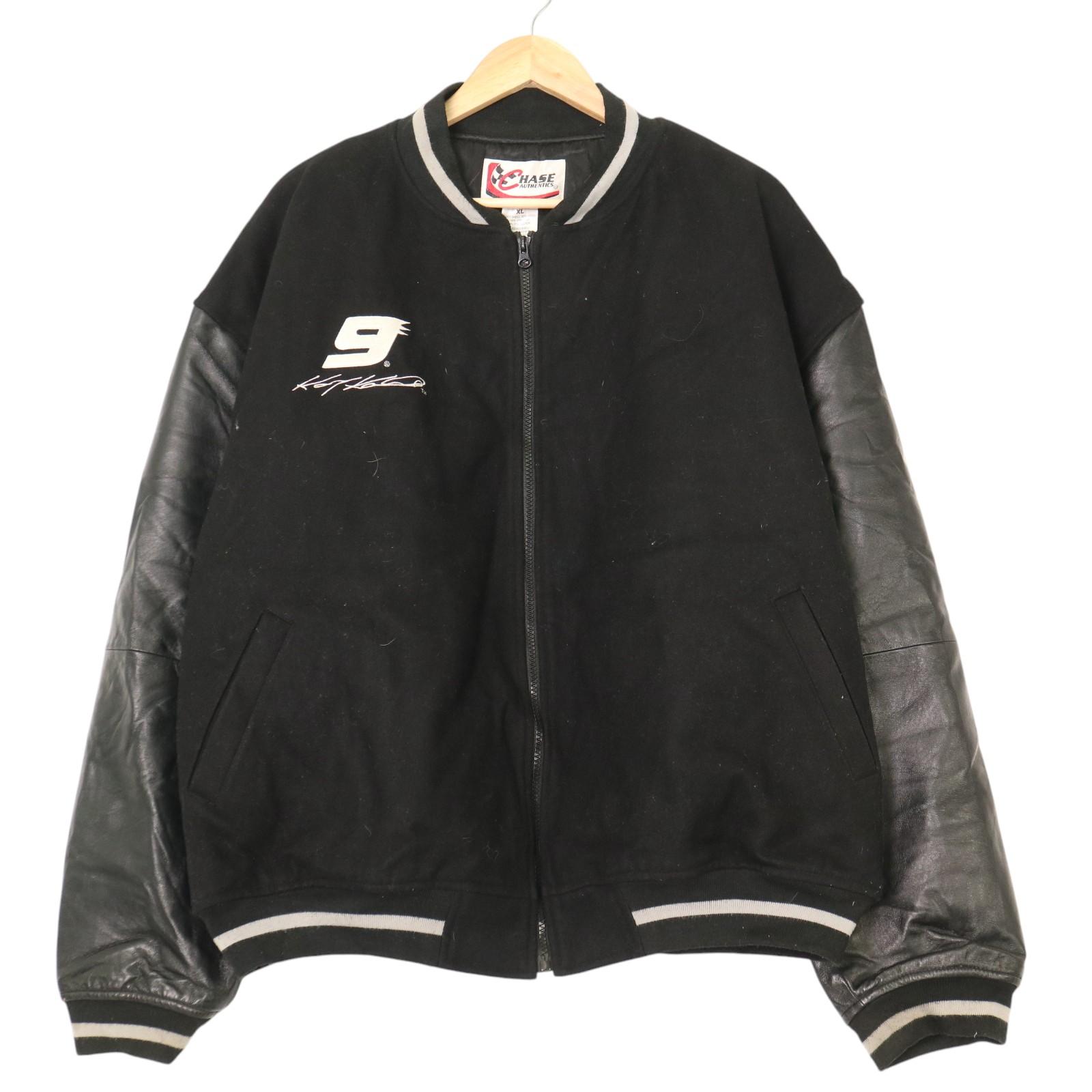 Rakuten - CHASE AUTHENTICS チェイス オーセンティック ウール スタジアムジャケット レーシング ブラック (メンズ XL) 中古 古着 A3591