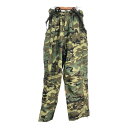 スペイン軍 ウォータープルーフ オーバーパンツ パンツ ミリタリー 迷彩 (メンズ 1) 中古 古着 S9854(4)