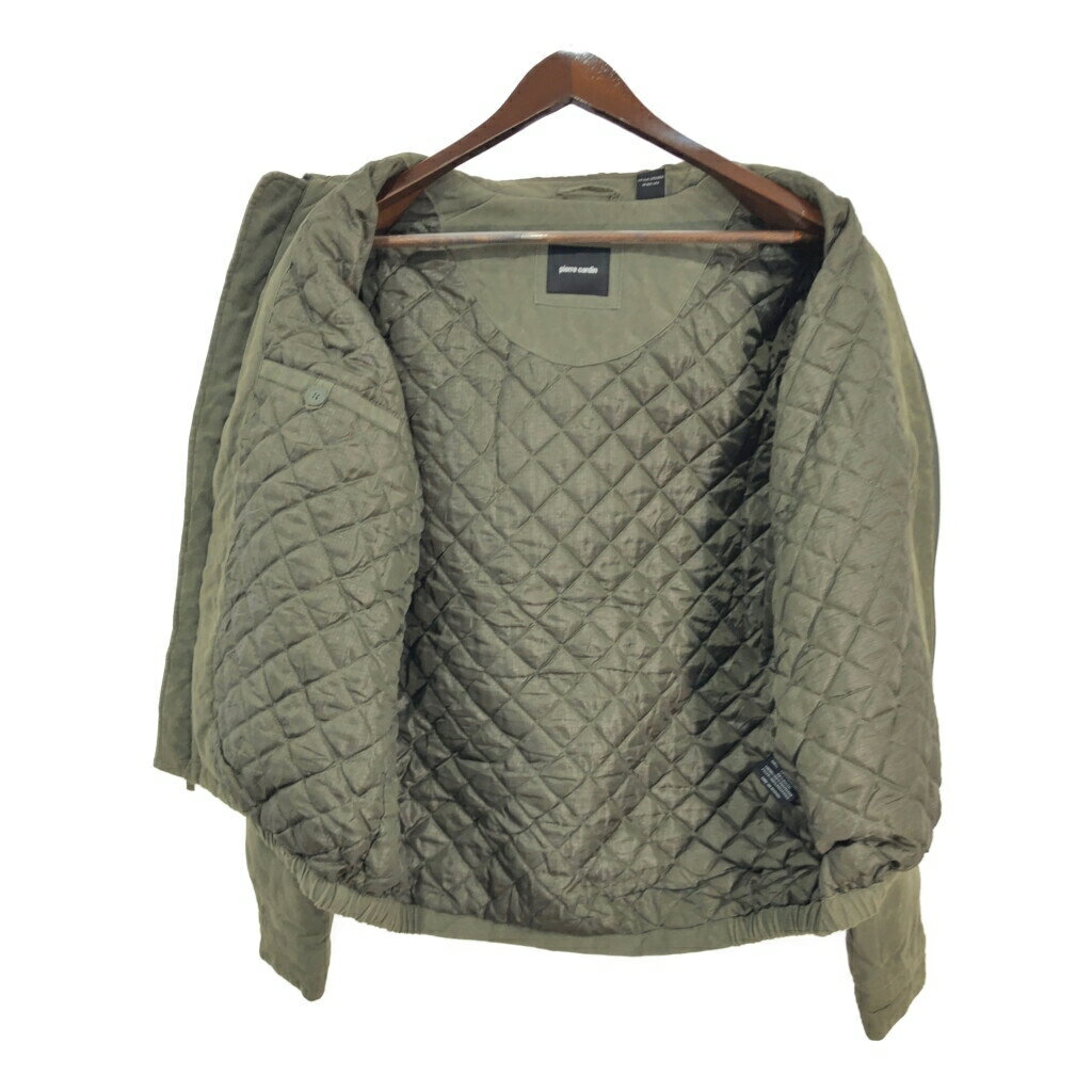 Pierre Cardin ピエールカルダン 中綿 スイングトップ カーキ (メンズ L) 中古 古着 S9875