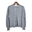 60年代 USA製 IZOD アイゾッド アクリル ニット カーディガン ヴィンテージ グレー (メンズ L) 中古 古着 S9943