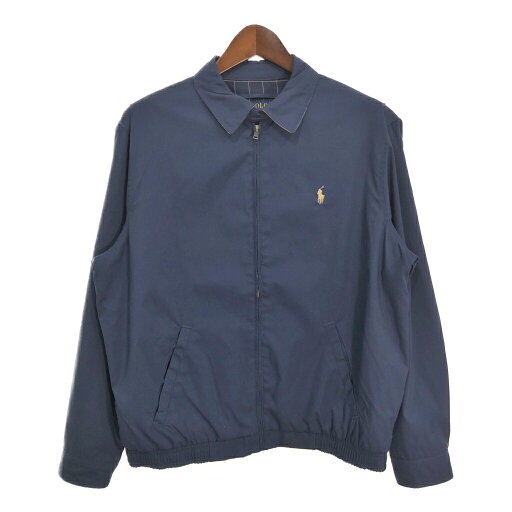 Polo by Ralph Lauren ポロ ラルフローレン スイングトップ ネイビー (メンズ L) 中古 古着 T0118 Polo by Ralph Lauren ポロ ラルフローレン スイングトップ ネイビー (メンズ L) 中古 古着 T0118