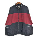 90年代 NIKE ナイキ ナイロンジャケット スポーツ ブラック (メンズ XL) 中古 古着 T0194