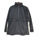 90年代 NIKE ナイキ ハーフジップ ナイロンジャケット スポーツ ブラック (メンズ XL) 中古 古着 T0232