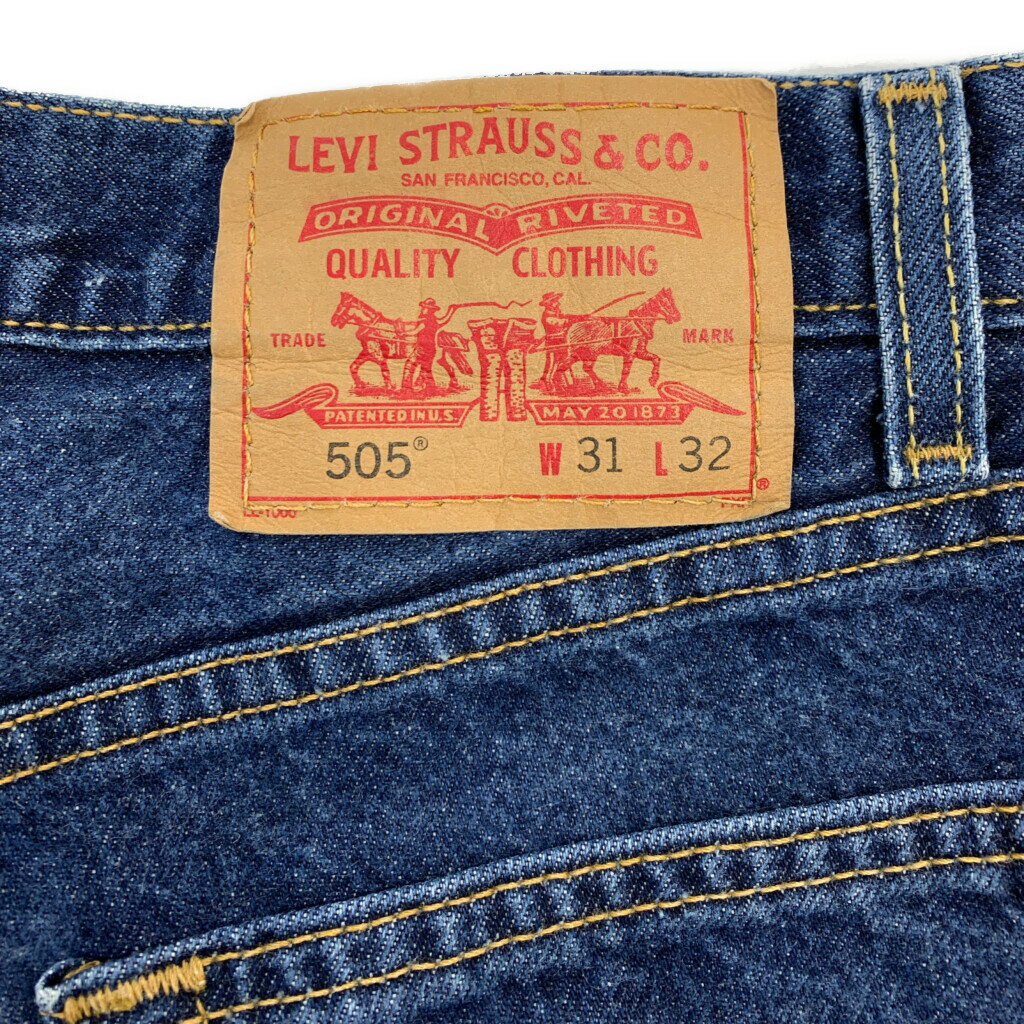 Levi's リーバイス 505 デニムパンツ ブルー (メンズ W31 L32) 中古 古着 T0329