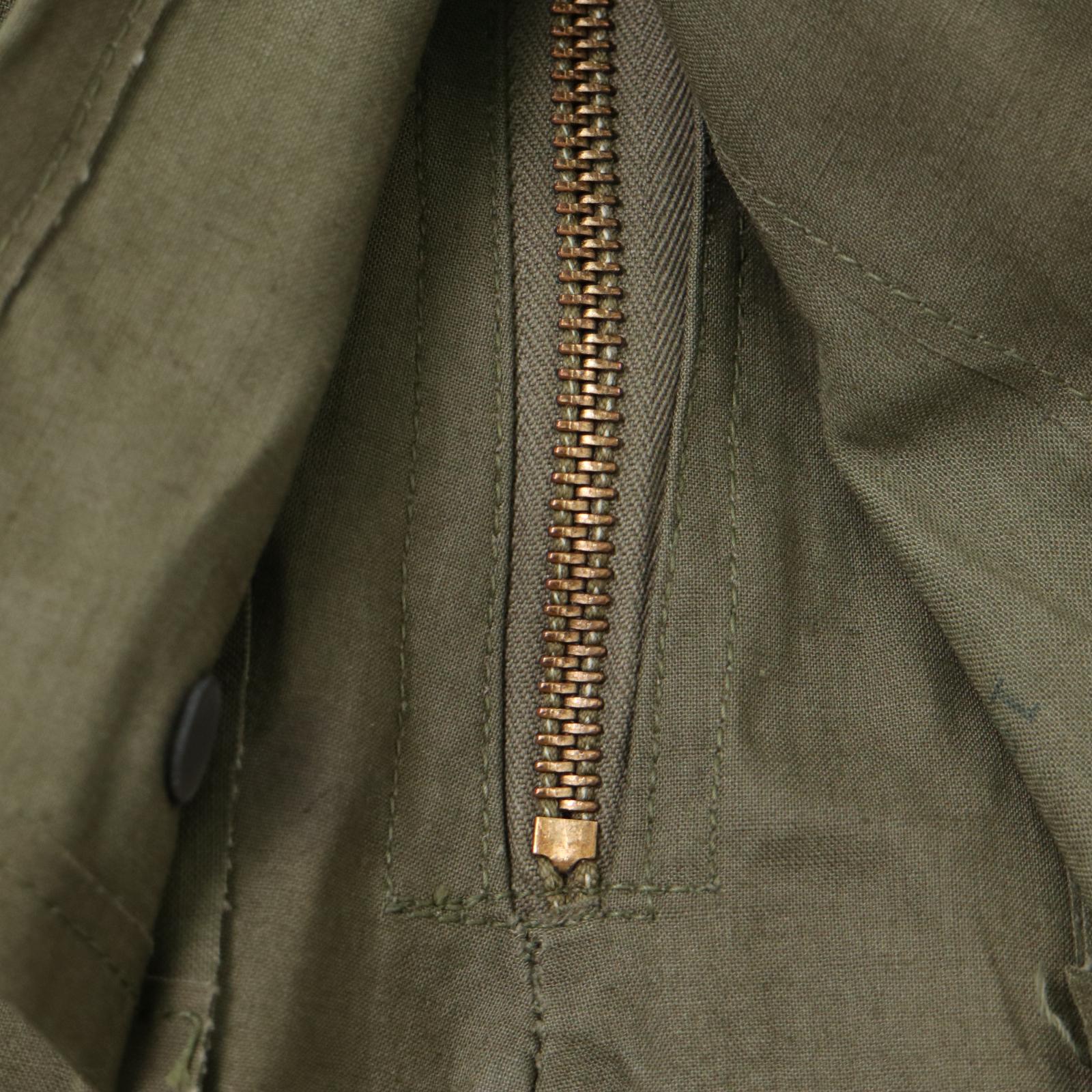 50年代 米軍実物 U.S.NAVY N-2 デッキパンツ ヴィンテージ ミリタリー オリーブ(メンズ MEDIUM相当) 中古 古着 A3698
