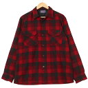 50年代 USA製 PENDLETON ペンドルトン ボードシャツ ヴィンテージ チェック レッド (メンズ M) 中古 古着 A3743(4)
