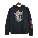 NARUTO Shippuden ナルト疾風伝 うずまきナルト スウェット パーカー アニメ ブラック (メンズ L) 中古 古着 T0652
