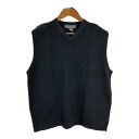Banana Republic バナナリパブリック コットン ニット ベスト ブラック (メンズ L) 中古 古着 T0881(4)