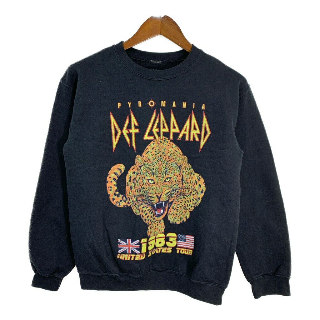 Def Leppard デフ・レパード スウェット バンド ブラック (メンズ S) 中古 古着 T0905