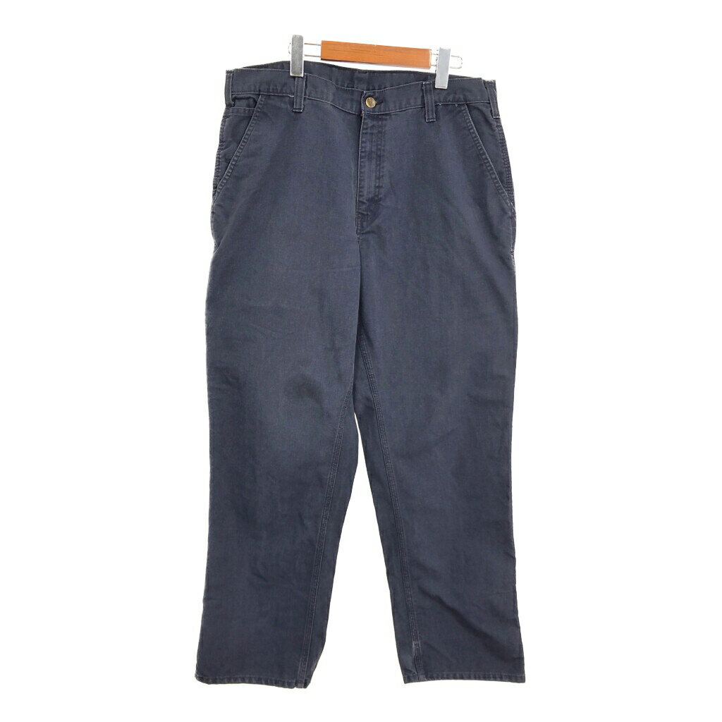 Carhartt カーハート ダック ペインターパンツ ワーク ネイビー (メンズ W36 L32) 中古 古着 T1264