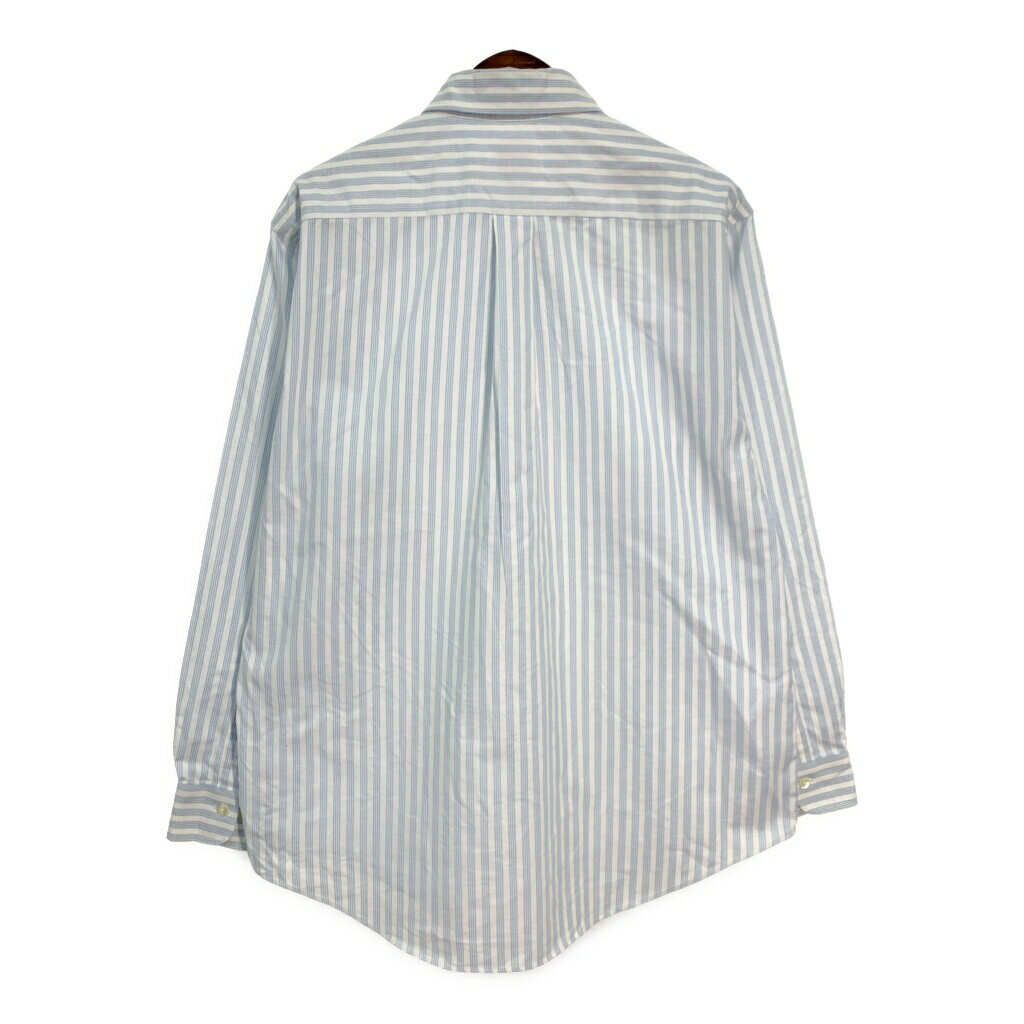 Brooks Brothers ブルックスブラザーズ ボタンダウン 長袖シャツ ストライプ ホワイト (メンズ L) 中古 古着 T1392