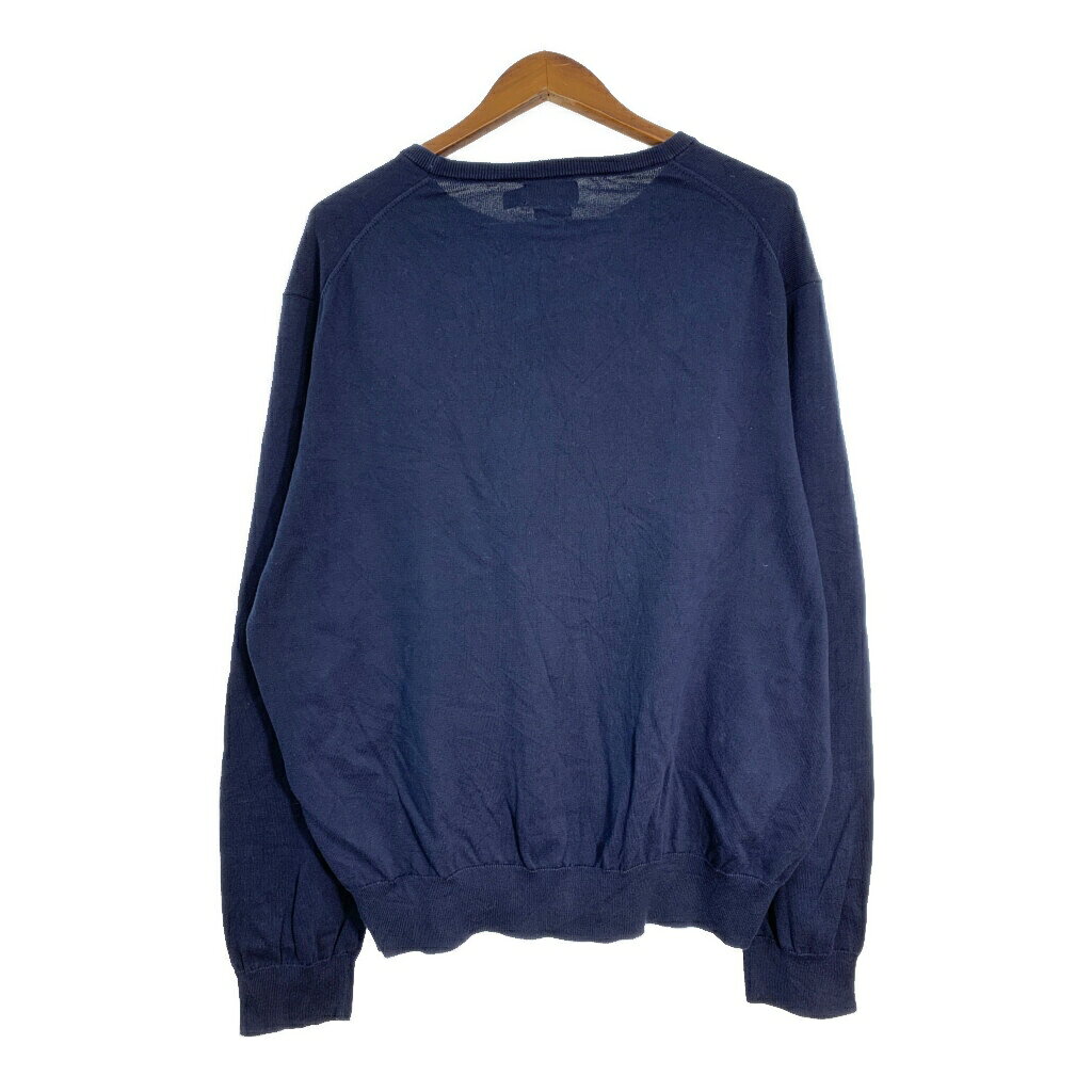 YAMAHISA USEDCLOTHINGSHOPのPolo by Ralph Lauren ポロ ラルフローレン コットン ニット セーター 大きいサイズ ワンポイントロゴ (メンズ XXL) 中古 古着 T1432｜アングル2