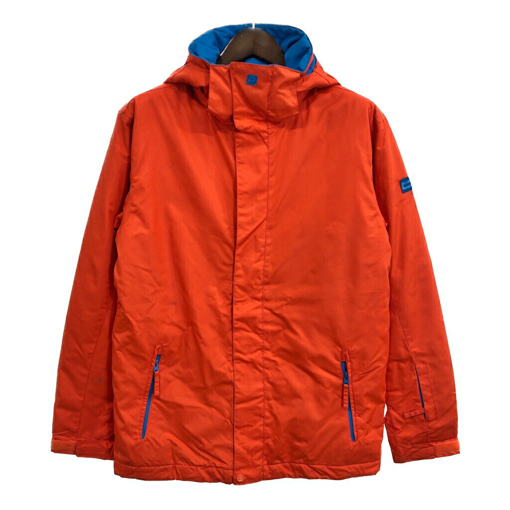 Quiksilver クイックシルバー スキー ソフトシェルジャケット 大きいサイズ スノースポーツ オレンジ (メンズ XXL) 中古 古着 T1457