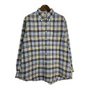 Brooks Brothers ブルックスブラザーズ ボタンダウン リネンシャツ チェック マルチカラー (メンズ XL) 中古 古着 T1503