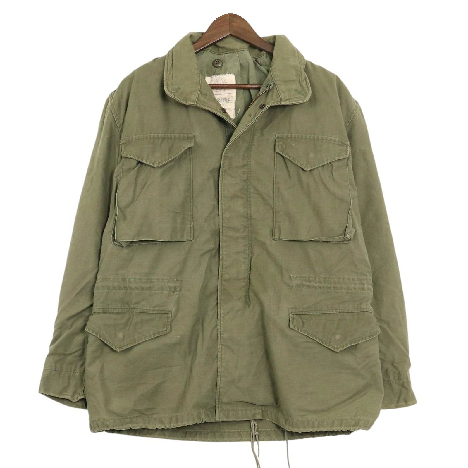 70年代 米軍実物 U.S.ARMY M-65 フィールドジャケット 3rd ヴィンテージ ミリタリー オリーブ (メンズ MEDIUM REGULAR) 中古 古着 A3897
