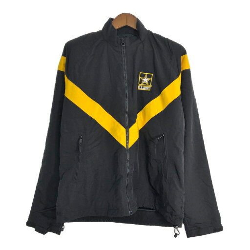 米軍実物 U.S.ARMY APFU トレーニングジャケット ミリタリー ブラック (メンズ MEDIUM LONG) 中古 古着 T1659 米軍実物 U.S.ARMY APFU トレーニングジャケット ミリタリー ブラック (メンズ MEDIUM LONG) 中古 古着 T1659
