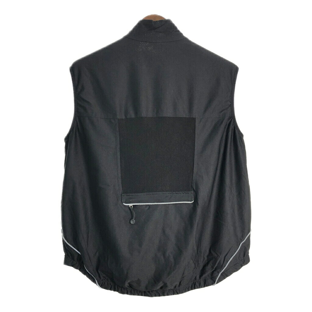 YAMAHISA USEDCLOTHINGSHOPのmovement session ワンポイントロゴ ベスト ブラック (メンズ L) 中古 古着 T1699｜アングル2