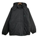 90年代 adidas アディダス 中綿 ナイロンパーカージャケット スポーツ ブラック (メンズ L) 中古 古着 T1713(4)