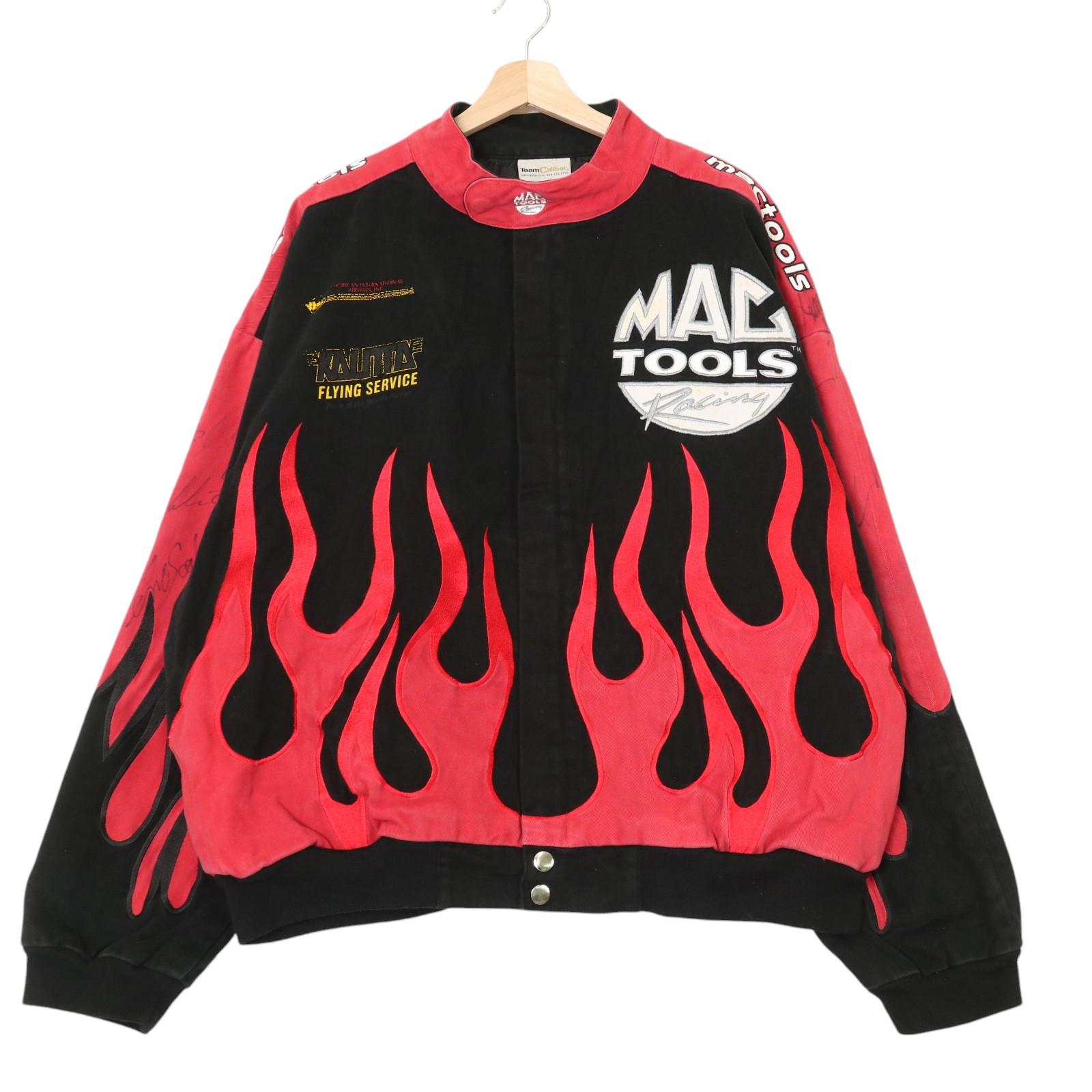 MAC TOOLS Racing レーシングジャケット 大きいサイズ ブラック (メンズ XXL) 中古 古着 A3979
