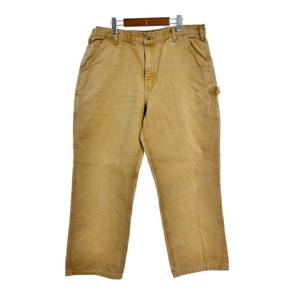 Carhartt カーハート ダック ペインターパンツ 大きいサイズ ライトブラウン (メンズ W38 L30) 中古 古着 T1908