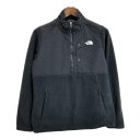 THE NORTH FACE ノースフェイス ハーフジップ フリースジャケット アウトドア ブラック (レディース L) 中古 古着 T1929(4)