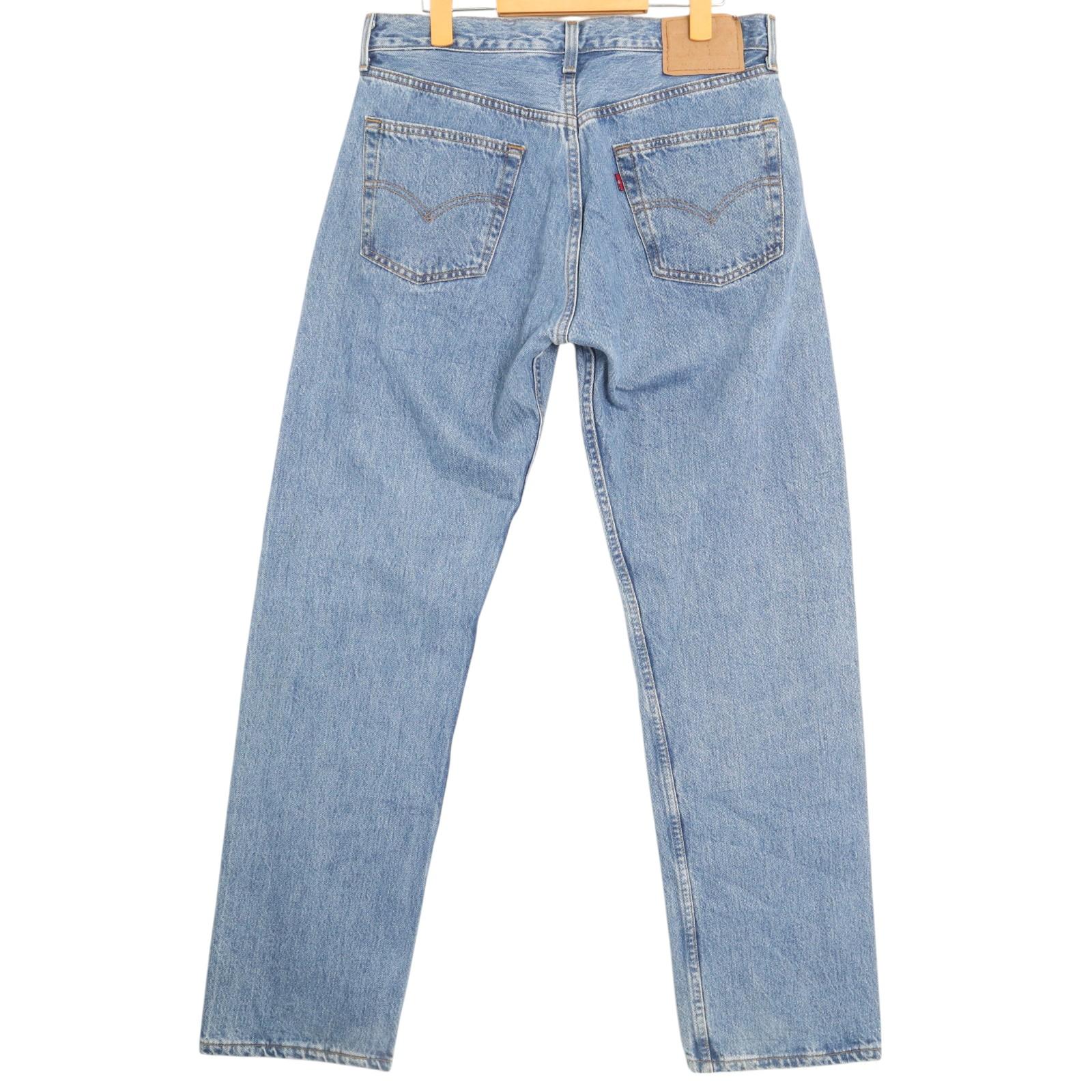 90年代 USA製 Levi's リーバイス 501 デニムパンツ ブルー (メンズ W34 L32) 中古 古着 A4065