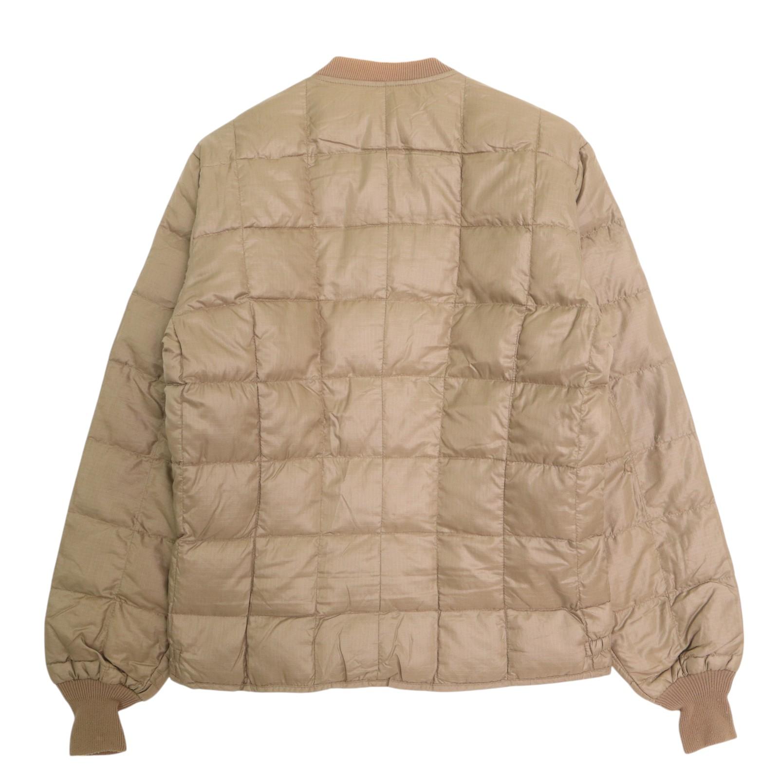 60年代 USA製 Eddie Bauer エディーバウアー ダウンジャケット アウトドア ヴィンテージ ベージュ (メンズ M) 中古 古着 A4093