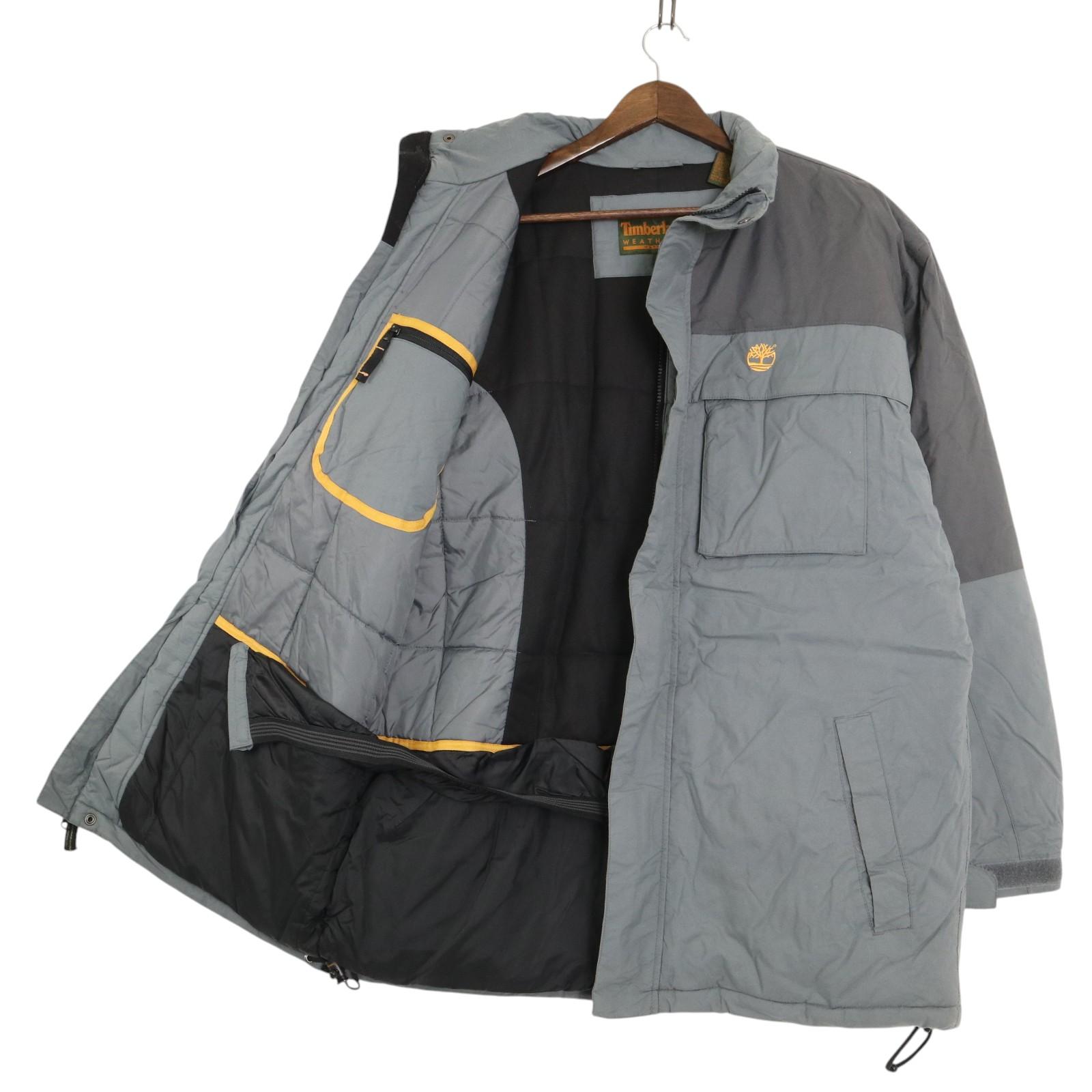 Timberland ティンバーランド 中綿 マウンテンジャケット アウトドア グレー (メンズ M) 中古 古着 A4116
