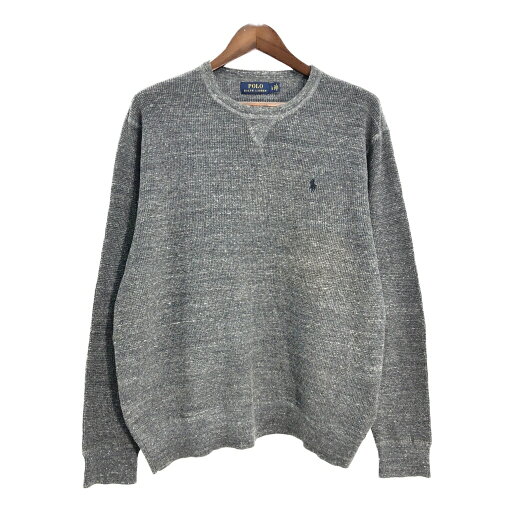 Polo by Ralph Lauren ポロ ラルフローレン コットンニット セーター グレー L 中古 古着 T2161 Polo by Ralph Lauren ポロ ラルフローレン コットンニット セーター グレー L 中古 古着 T2161