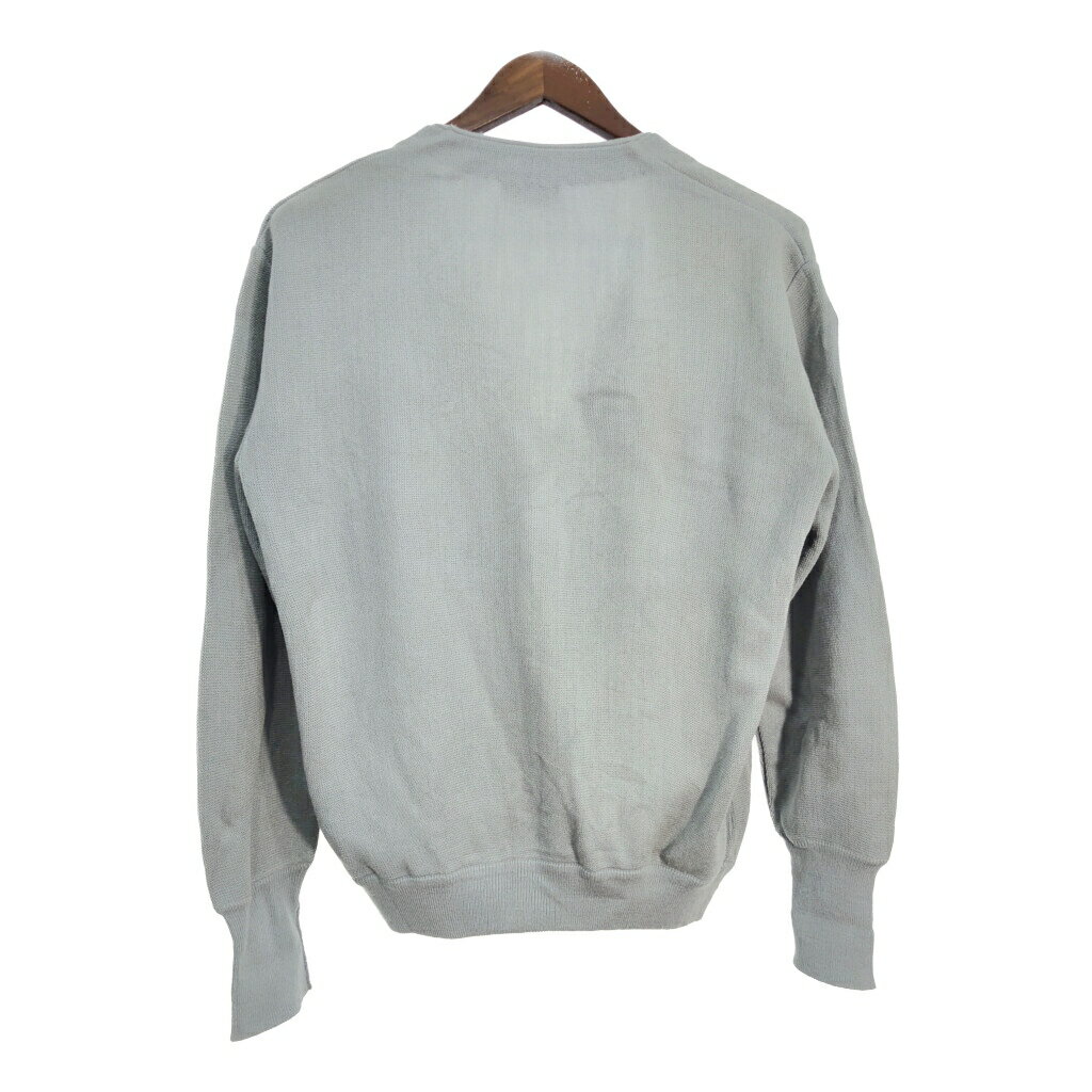 80年代 CHEMISE LACOSTE シュミーズ ラコステ アクリル ニット カーディガン グレー (メンズ L相当) 中古 古着 T2417