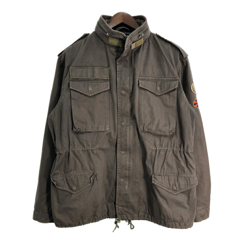 TOMMY HILFIGER トミーヒルフィガー ミリタリージャケット カーキ (メンズ XL) 中古 古着 T2540