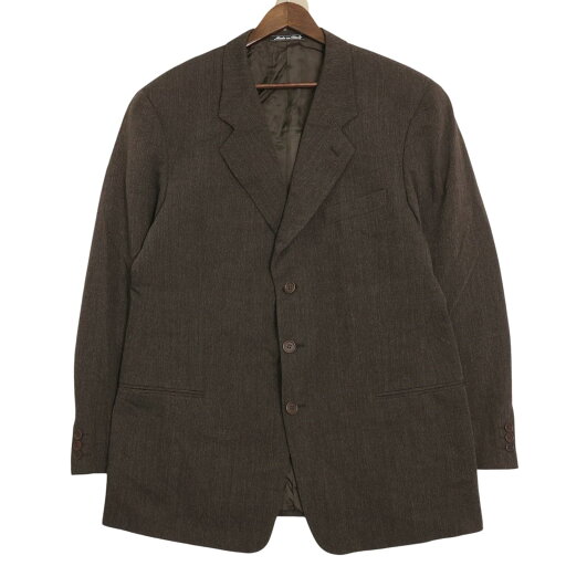 イタリア製 GIORGIO ARMANI ジョルジオ アルマーニ テーラードジャケット ブラウン (メンズ 42) 中古 古着 A4124 イタリア製 GIORGIO ARMANI ジョルジオ アルマーニ テーラードジャケット ブラウン (メンズ 42) 中古 古着 A4124