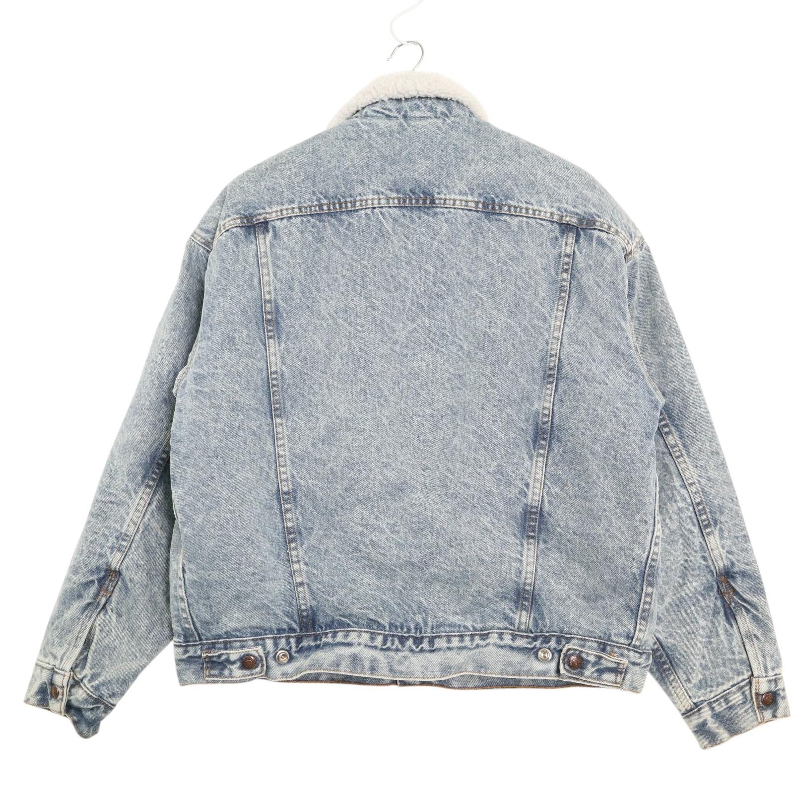 90年代 USA製 Levi's リーバイス デニムボアジャケット ブルー (メンズ L) 中古 古着 A4184