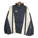 90年代 umbro アンブロ ナイロンジャケット スポーツ ブラック (メンズ L) 中古 古着 T2998