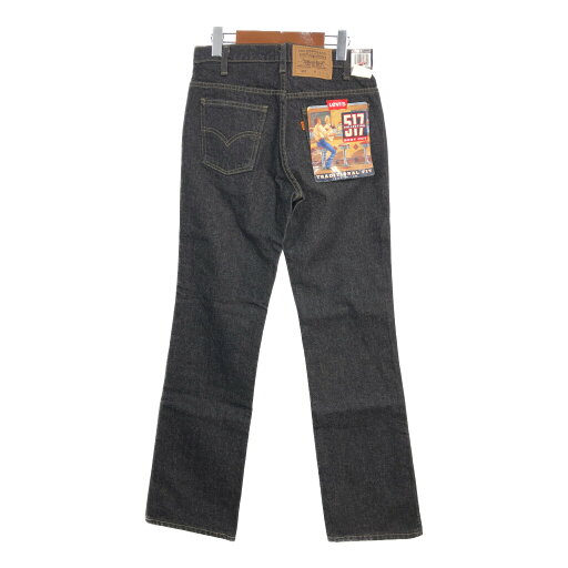 デッドストック 90年代 USA製 Levi's リーバイス 517 デニムパンツ オレンジタブ ブラック (メンズ W30 L32) 中古 古着 T3022