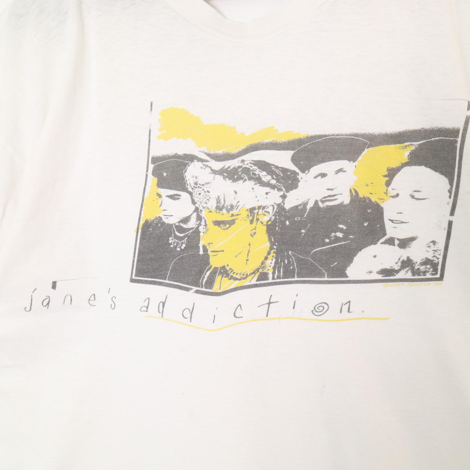 80年代 jane's addiction Tシャツ バンド バンT ホワイト (メンズ XL) 中古 古着 A4260 — vista 3